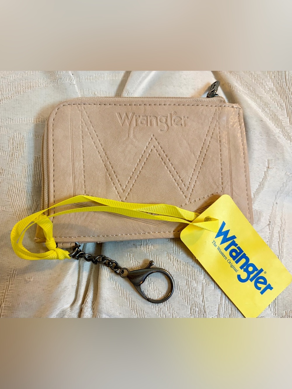 Wrangler Small Wristlet in Soft Pink Beige-New w/ Tags